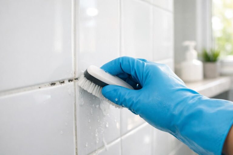 Comment enlever facilement les taches de moisissure sur les joints de carrelage de la salle de bain