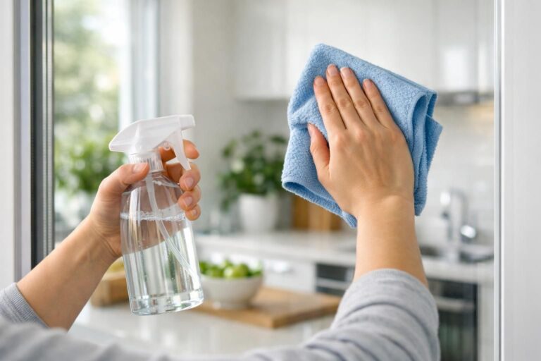 Comment nettoyer des vitres sans traces grâce au dosage parfait du vinaigre blanc