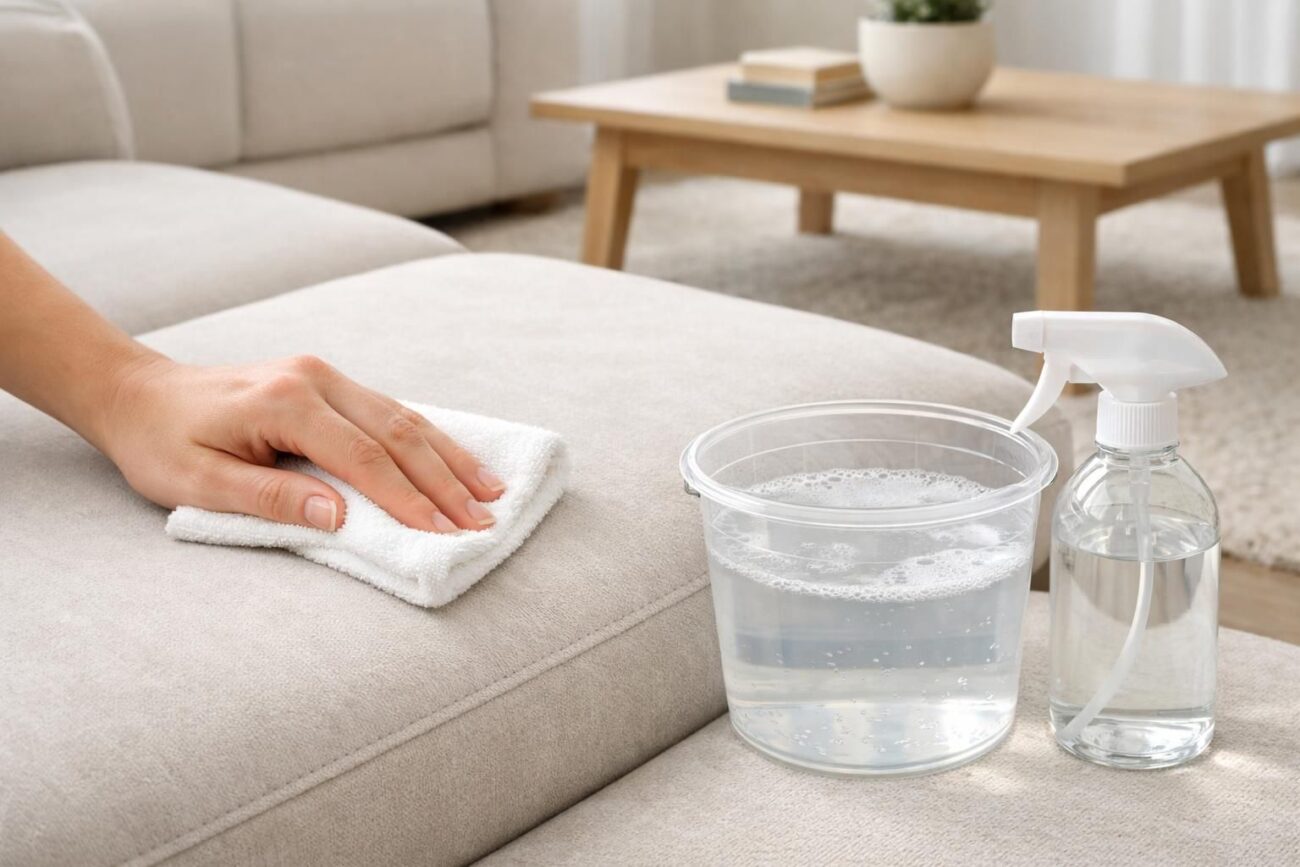 Comment nettoyer un canapé en microfibre sans laisser d&rsquo;auréoles après séchage