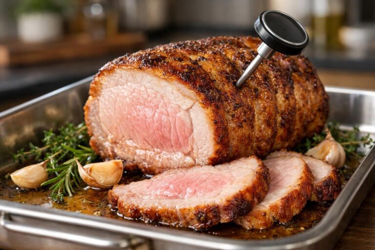 Comment réussir la cuisson d&rsquo;un rôti de porc pour qu&rsquo;il reste tendre et juteux à cœur