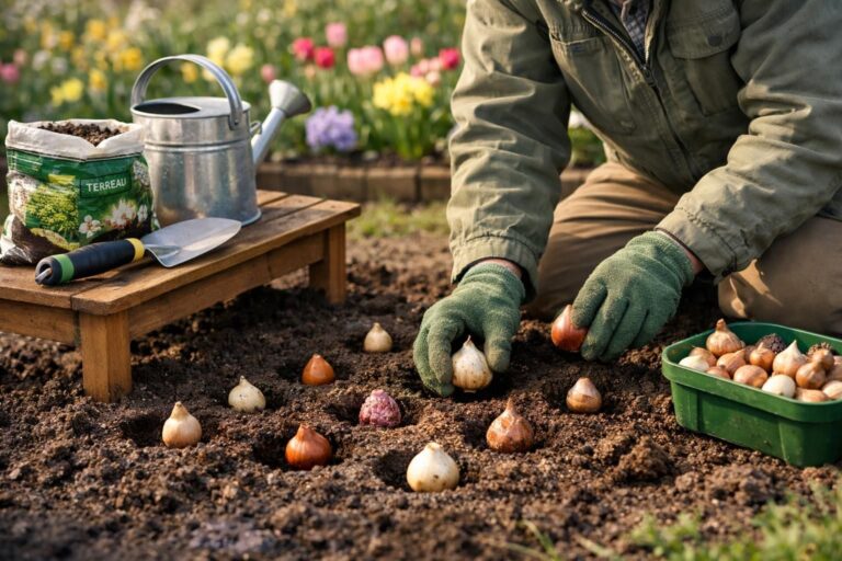 Comment réussir la plantation de ses bulbes de printemps pour un jardin fleuri dès mars