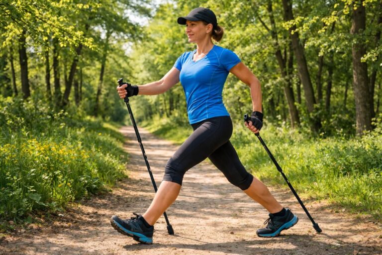 Les bienfaits de la marche nordique sur la posture et le renforcement musculaire global