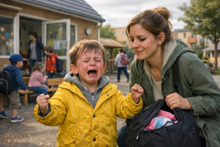 Pourquoi votre enfant fait des colères au moment du départ de l&rsquo;école ou de la crèche : comprendre les raisons